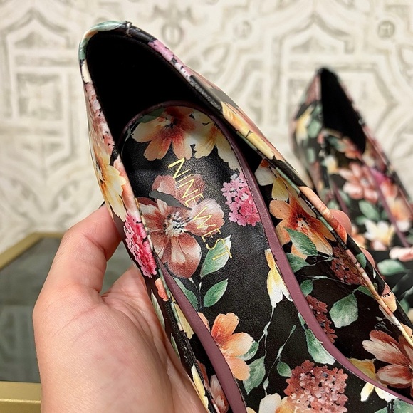 Nine West JACKPOT Floral Pumps, Size 8.5 NWOB 🌸 - Picture 3 of 8